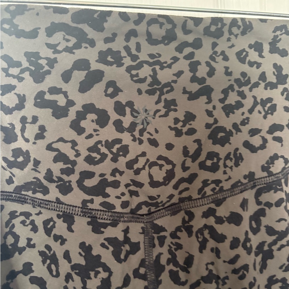 Athleta Black and Gray Animal Print Leggings - Picture 4 of 5